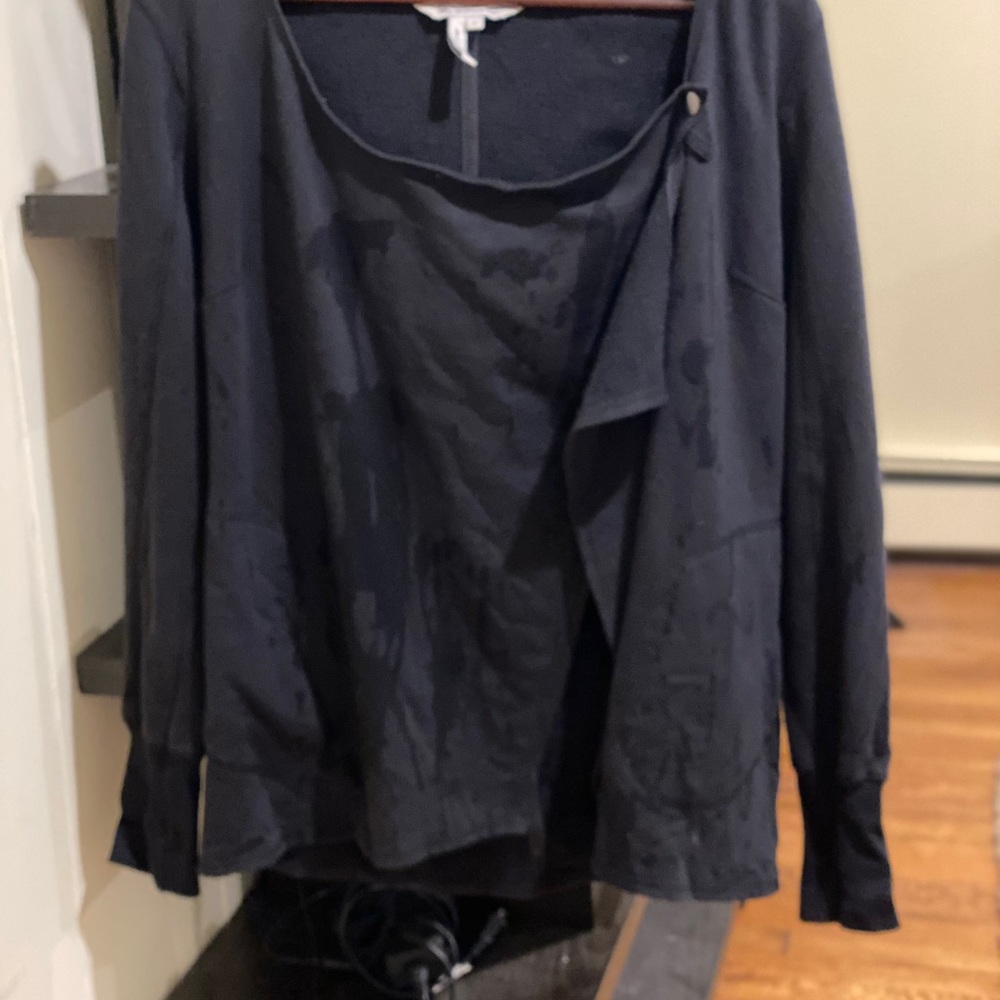 Bcbg Generation Hooded Crossover Snap Pullover - image 3